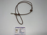 brown braided leather gundog lanyard