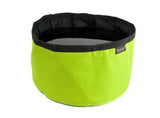 lime collapsible travel dog bowl