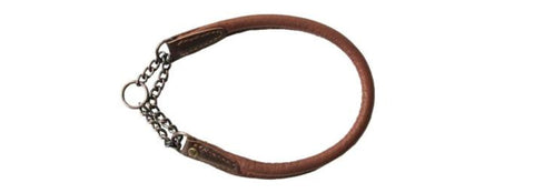 Moose Leather Collar (Half Choke)