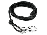 black braided lanyard