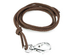 brown braided lanyard