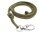 green braided lanyard