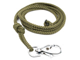 green braided lanyard