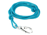 blue braided lanyard