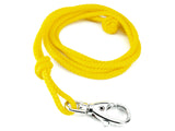 yellow braided lanyard