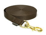 brown nylon tracking leash