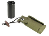 khaki poo bag holder