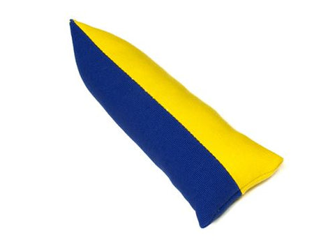 yellow/blue Puppy training dummy
