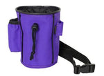 purple treat bag for dog training