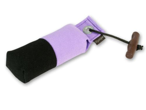 purple/black canvas pocket dog dummy