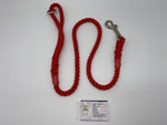 red rope clip gundog lead