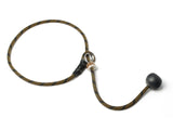black/yellow healing collar with toggle