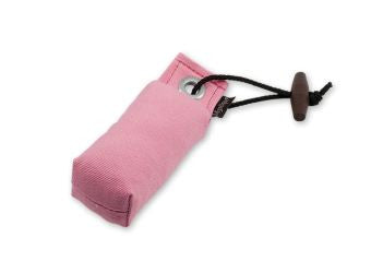 pink canvas pocket dog dummy
