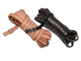 bloodhound flattened leather leash