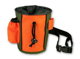 orange/green treat bag for dog training