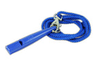 blue acme gundog whistle with lanyard