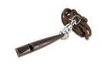 brown acme gundog whistle with lanyard