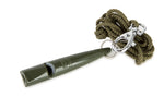 khaki acme gundog whistle with lanyard