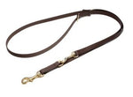 brown adjustable leather leash