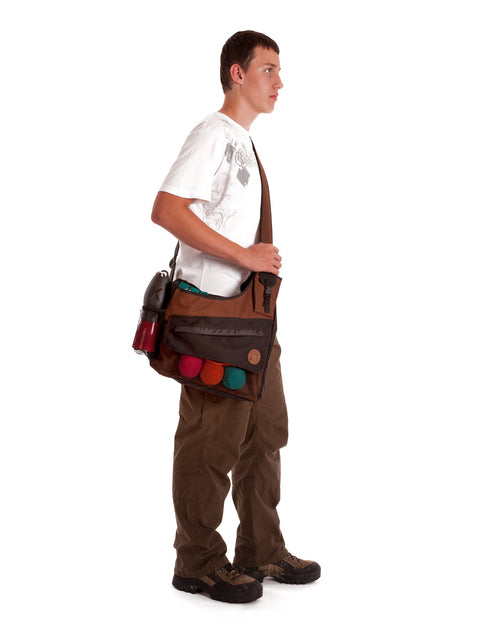back-saver game bag being worn