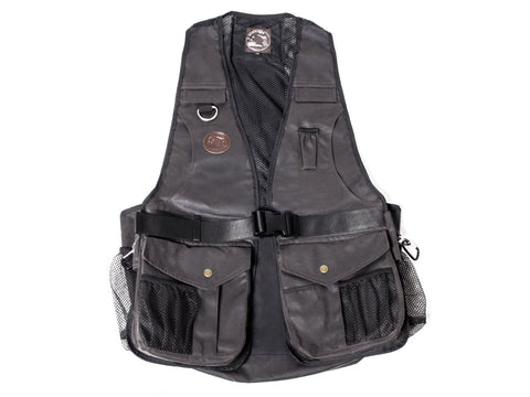 charcoal waxed gundog dummy vest