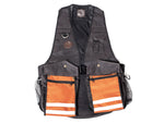 charcoal/orange waxed gundog dummy vest