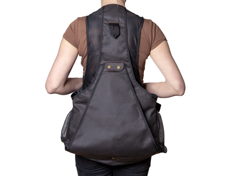 rear of charcoal gundog dummy vest2