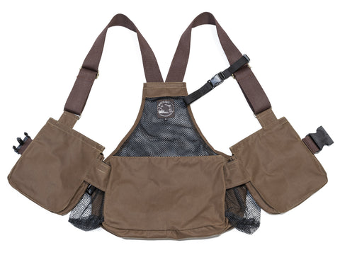 rear of brown Mystique light dummy vest 'Trainer cool'