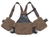 rear of brown Mystique light dummy vest 'Trainer cool'
