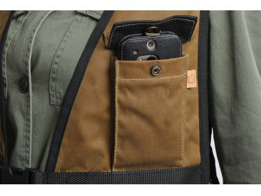 Firedog waxed hunter air vest chest pocket