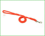 Red rope clip gundog lead
