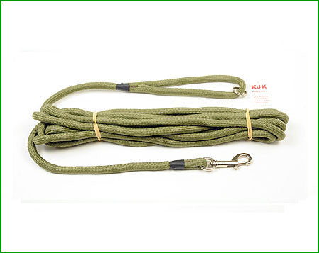 green tracking line for dog training