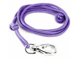 purple braided lanyard