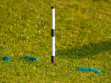 2 marking sticks in ground stacked