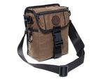 mini deluxe waxed game bag in brown