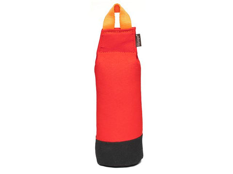 red straight line dog training dummy