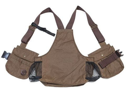 brown waxed Mystique light dummy vest pockets