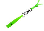 green acme gundog whistle with lanyard