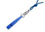 blue acme gundog whistle with lanyard