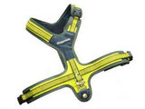 yellow follow tracking harness for working dogs
