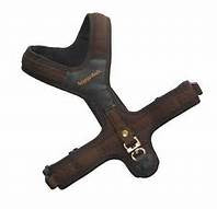 brown follow tracking harness for working dogs