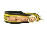 yellow blood tracking dog collar